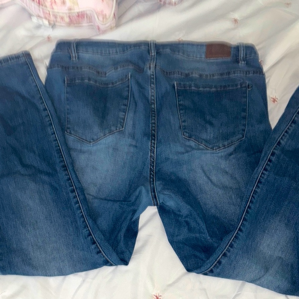 Tahari Blue Women's Jeans 14w plus size skinny jeans